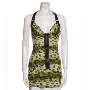 Burberry Prorsum silk animal print tunic